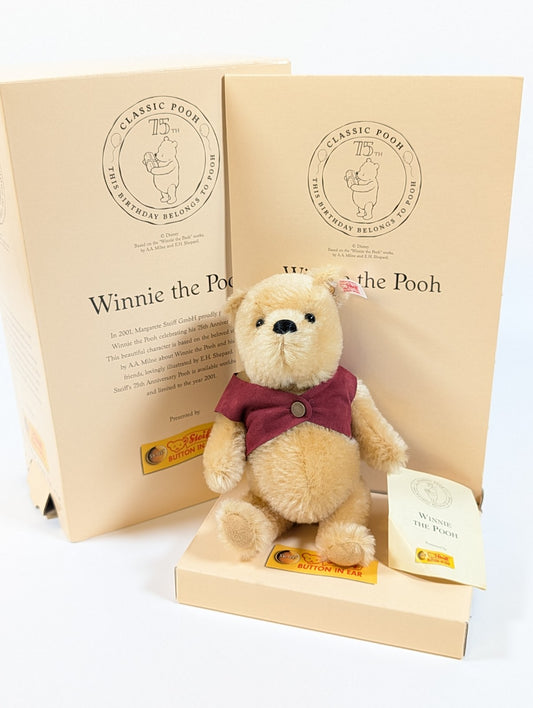 Steiff Winnie The Pooh 75th Anniversary Edition, Ltd Ed - 02623