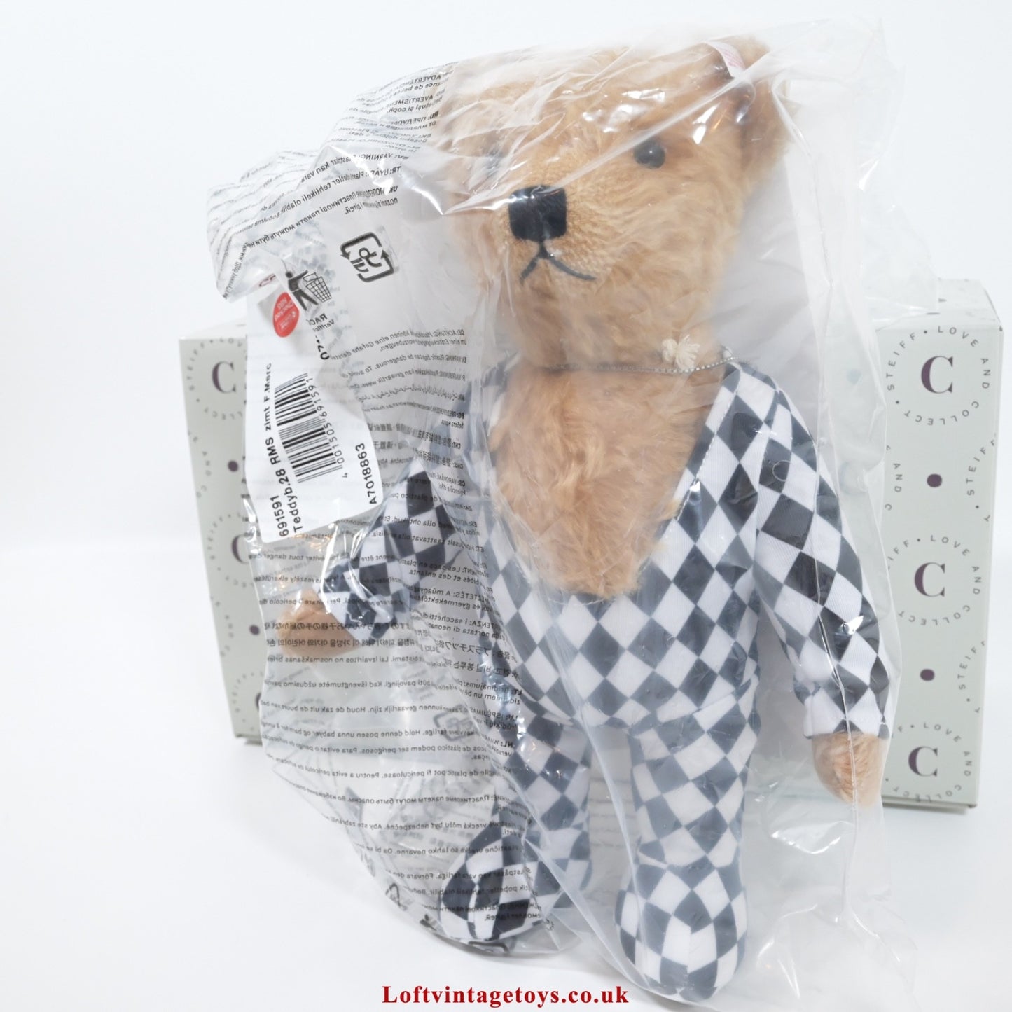 Steiff Freddie Mercury Harlequin Limited Edition Bear - 691591