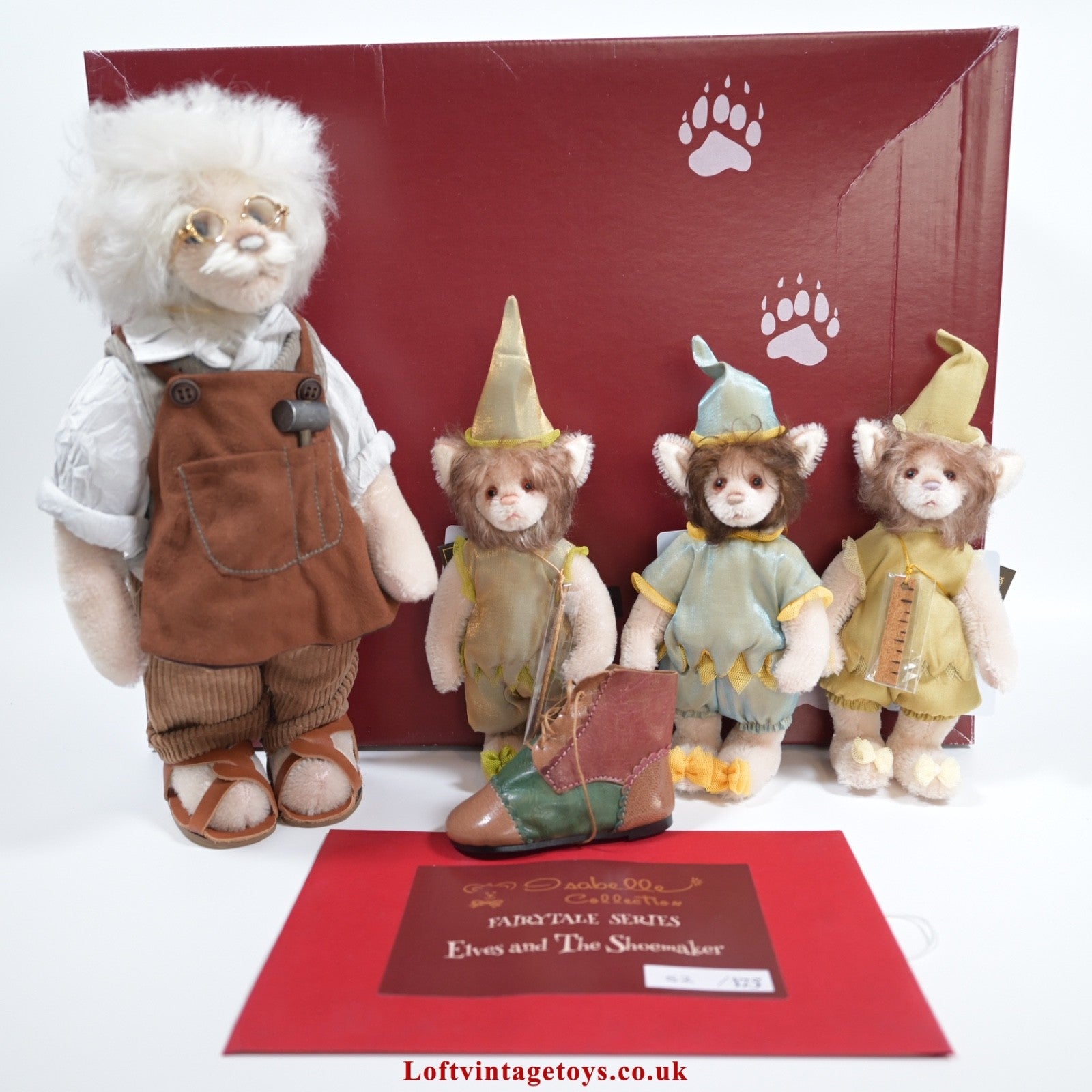 Shoemaker Toy Charlie Bears Isabelle Collection Elves and the Shoemaker, Ltd Ed of 1 ...