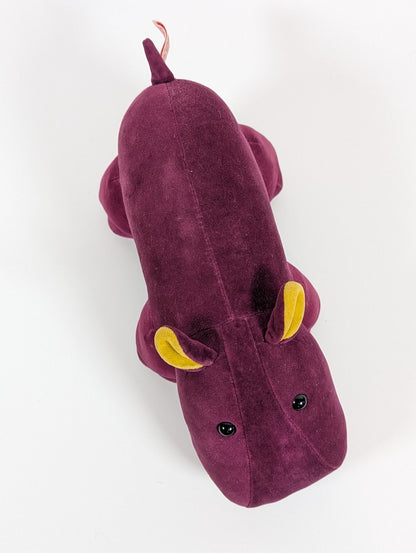 Manhattan Toy Company Hippo Purple 12in Plush Stuffed Toy, from 1986