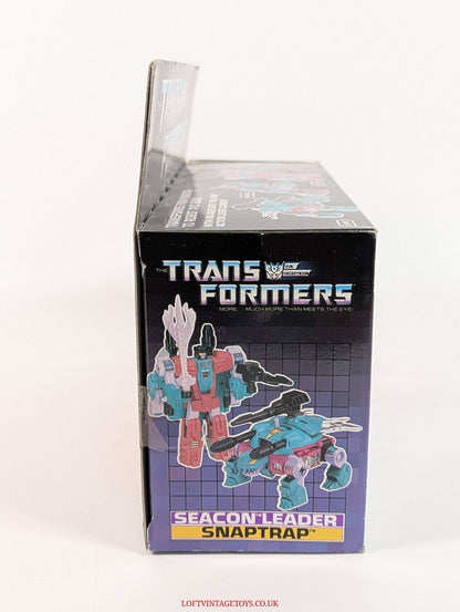 Hasbro vintage G1 Transformers Seacon Decepticon Leader Snaptrap