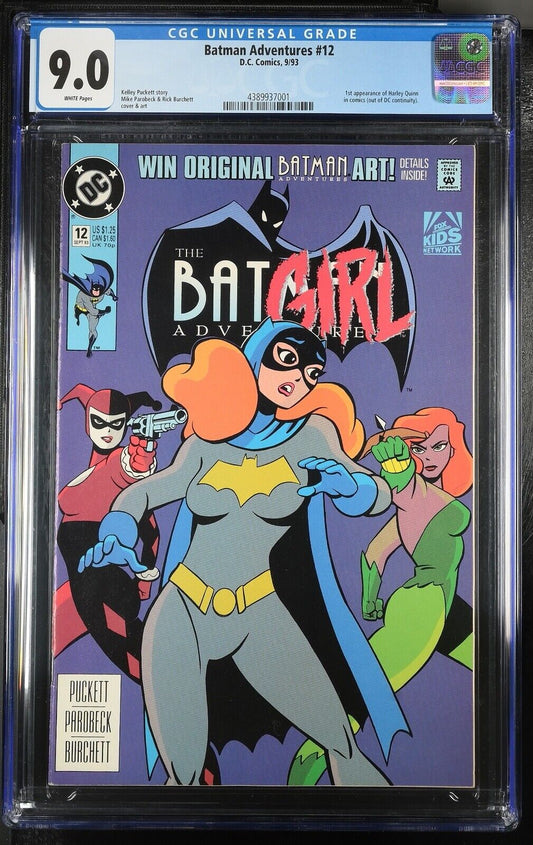 Dc Comics Batman Adventures #12 1st App Harley Quinn - CGC 9.0 KEY ISSUE