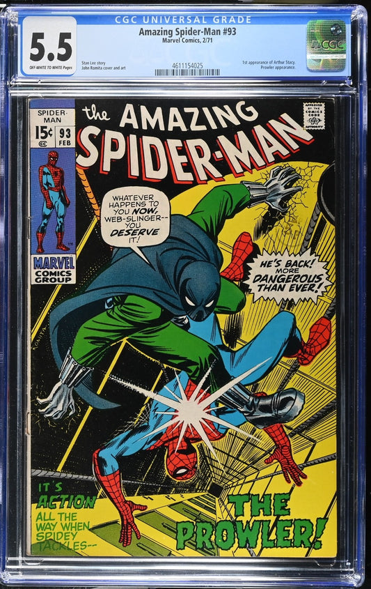 Amazing Spider-Man #93 CGC 5.5 - Marvel Comics 1971