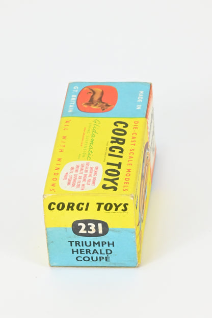 Corgi Toys 231 Triumph Herald Coupe With Original Box