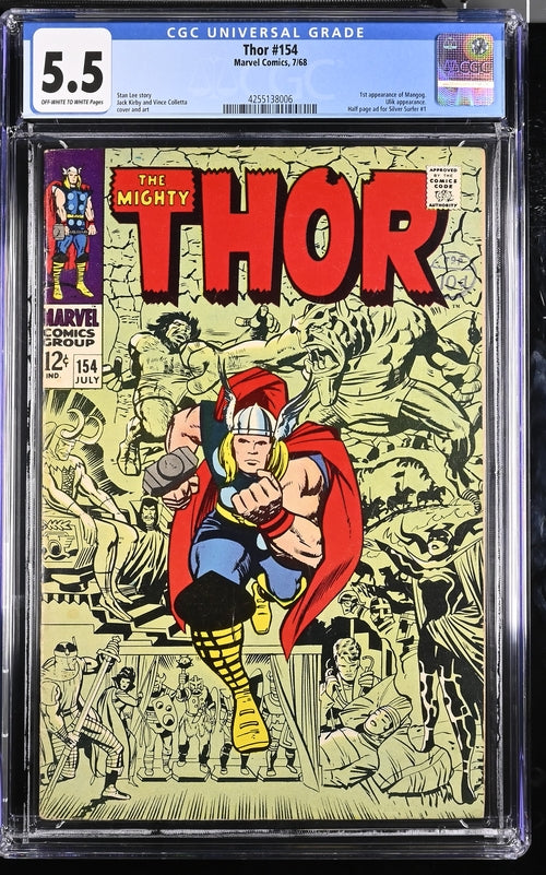 Thor 154 - 7/68 Marvel Comics / CGC 5.5