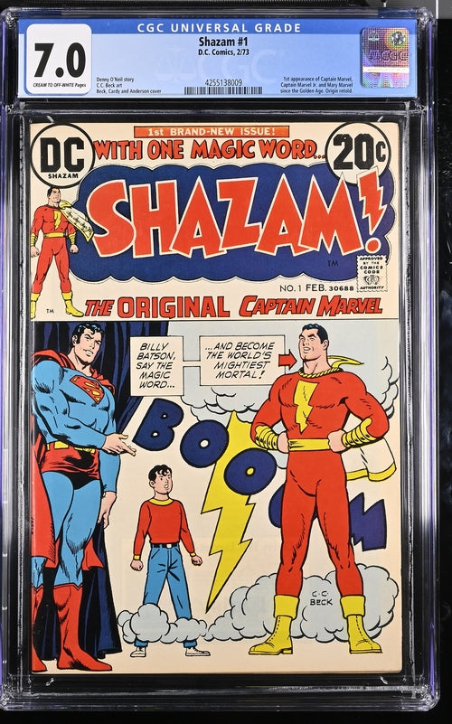 Shazam 1 - 2/73 D.C. Comics / CGC 7.0