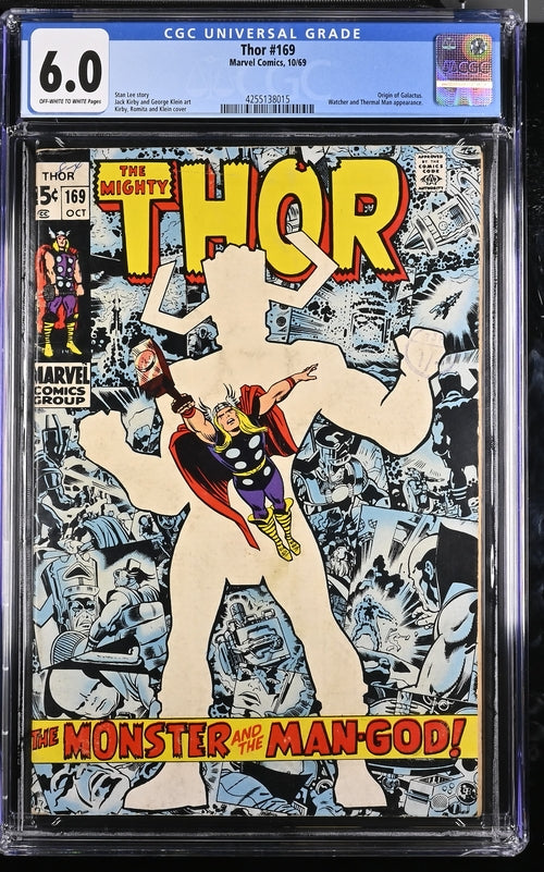 Thor 169 - 10/69 Marvel Comics / CGC 6.0