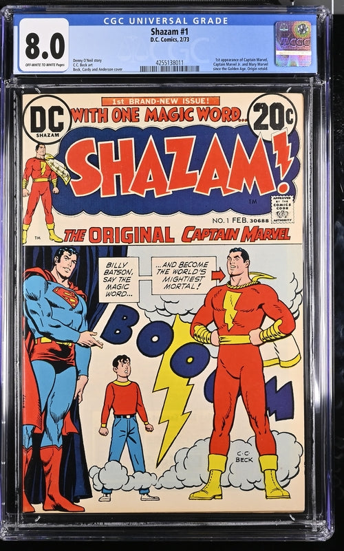 Shazam 1 - 2/73 D.C. Comics / CGC 8.0