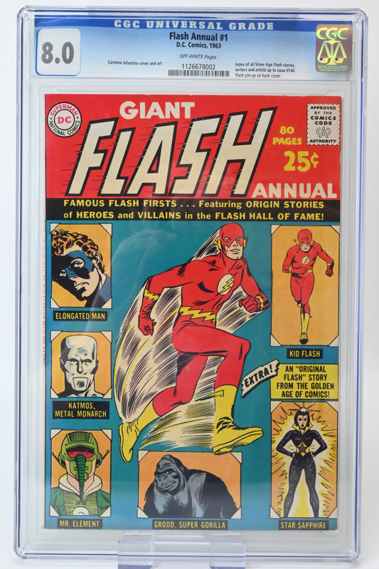 Flash Annual # 1 D.C. Comics 1963 - 8.0 CGC grade