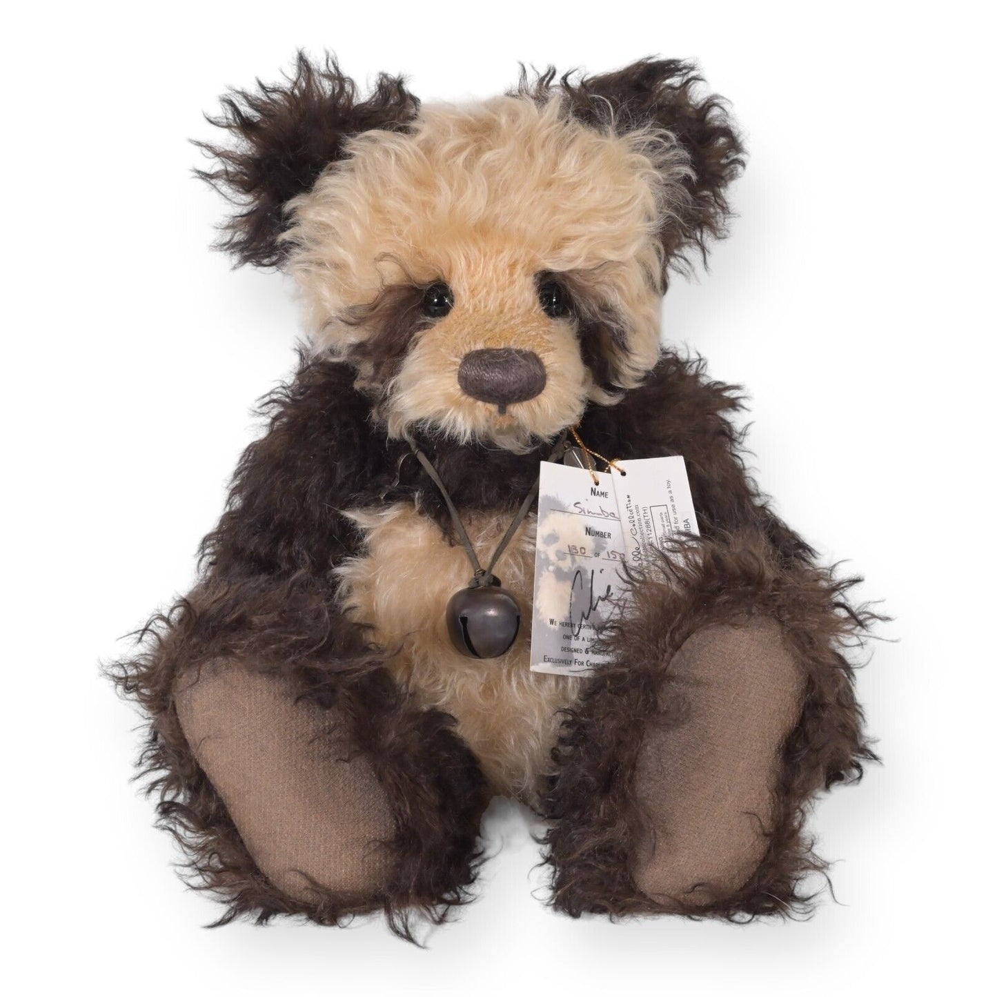 Charlie Bears Isabelle Collection Simba Panda Bear - SJ 3994 RARE Ltd of 150