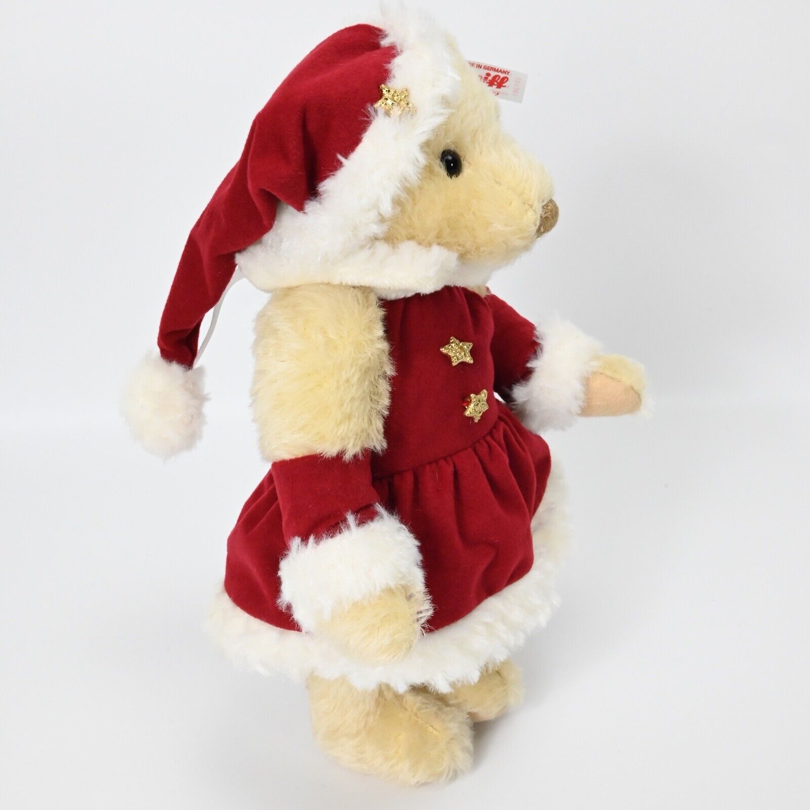 Steiff mrs. Claus, factory 021640 rare with box, mohair, a teddy bear