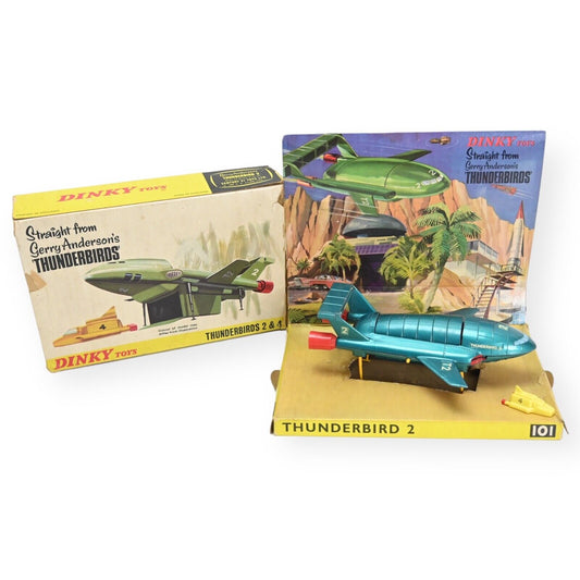 Dinky 101 Gerry Anderson's Thunderbird 2 & 4 - Metallic Aqua