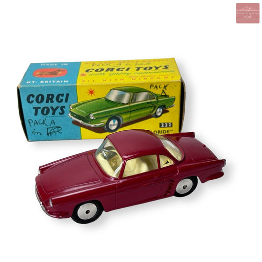 Corgi 222 Renault Floride Dark Red In Original Box