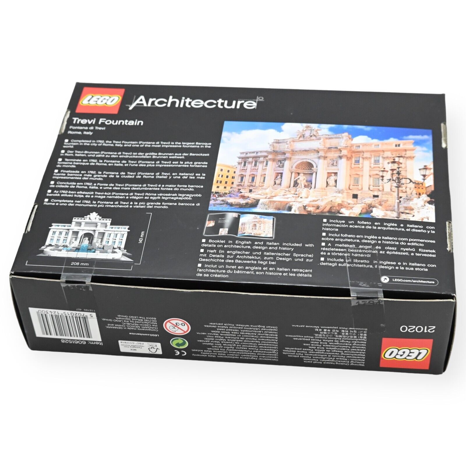 Lego Architecture 21020 Trevi Fountain Rome Italy New Sealed