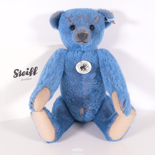 Steiff 1908 Replica Blue Mohair Teddy Bear - 403002