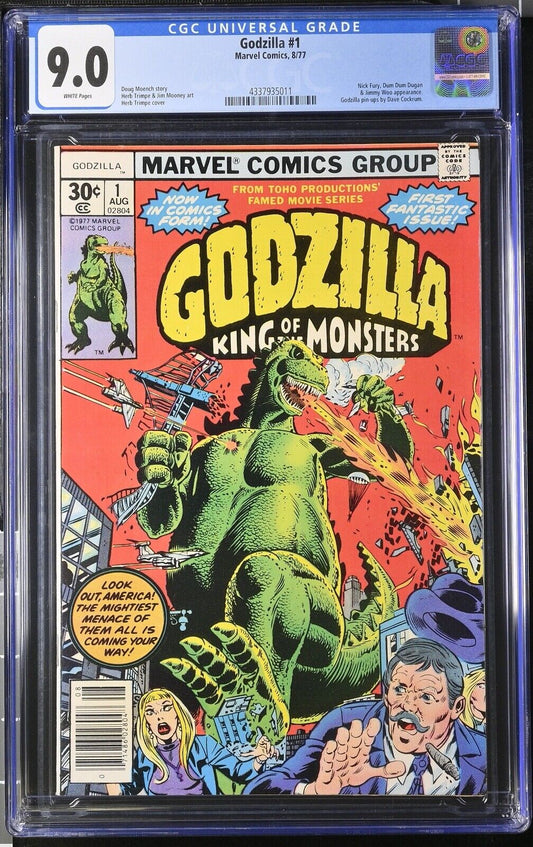 Godzilla #1 King Of The Monsters CGC 9.0 - Marvel Comics (1977) KEY ISSUE