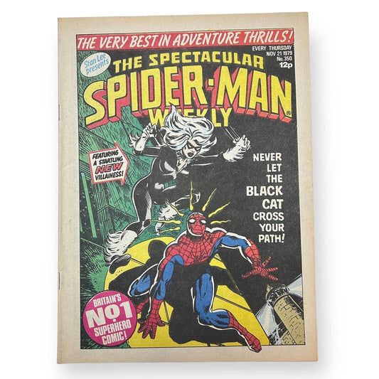 The Spectacular Spider-Man Weekly UK #350 Marvel 1979 - 12p