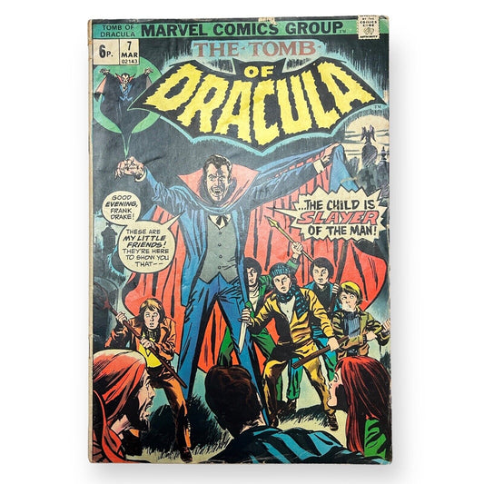 Tomb Of Dracula #7 - 6p Marvel 1973 (2.5 - 3.5 Grade)