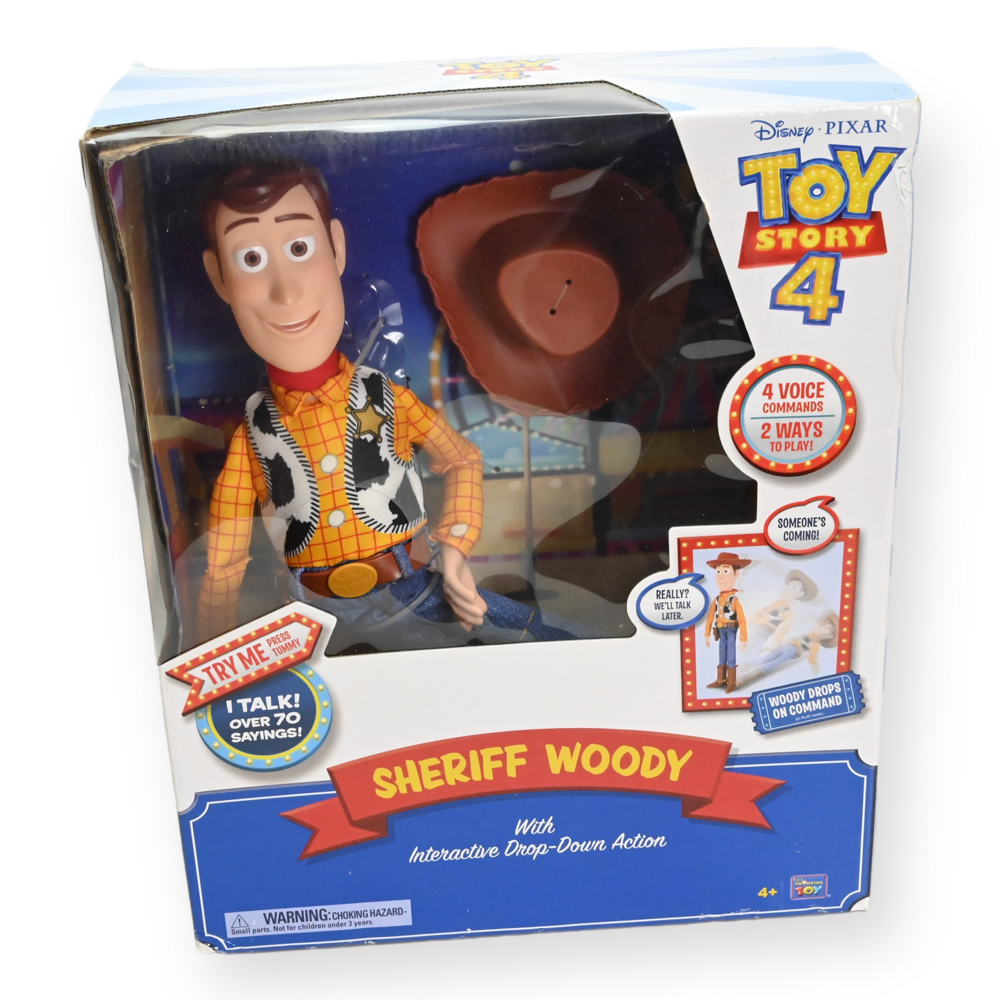 Disney Toy Story 4 Interactive Sheriff Woody- New & Sealed RARE