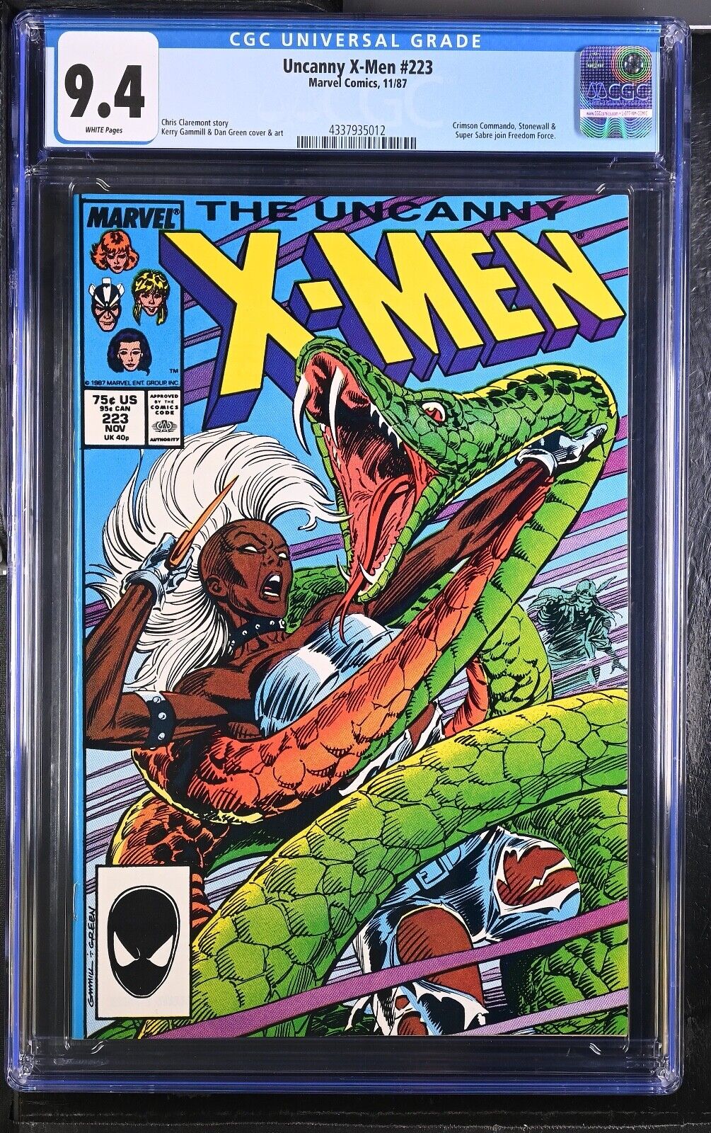 Uncanny XMen 223 CGC 9.4 1987, Marvel Comics LoftVintageToys