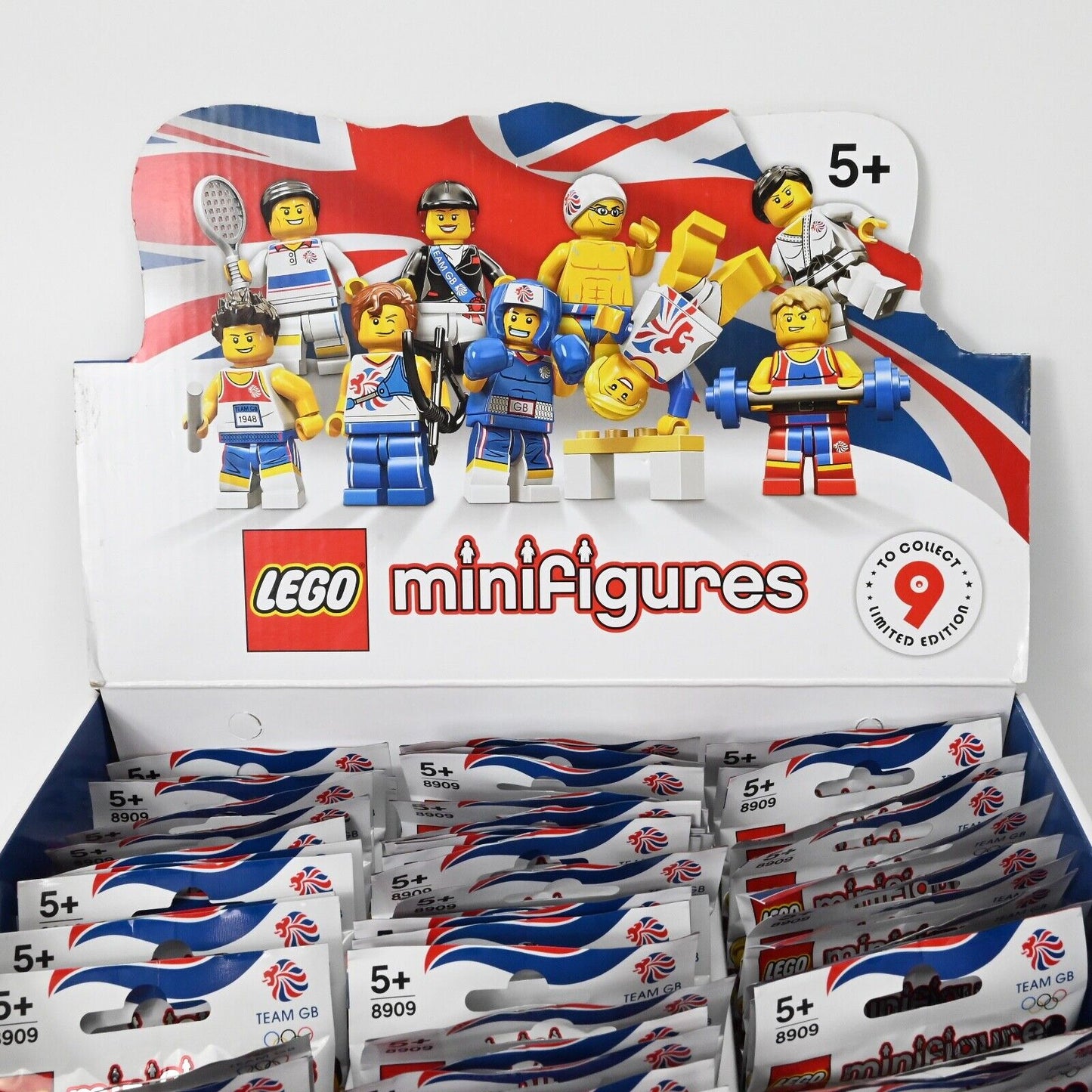 Lego 8909 Team Gb  2012 Olympic Minifigures Complete * 60 bags