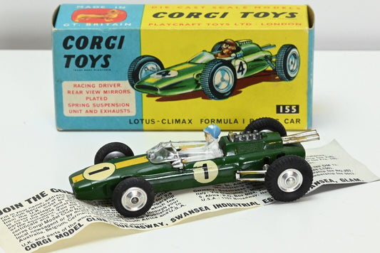 Corgi 155 Lotus Climax Formula 1 Racing Car - Original