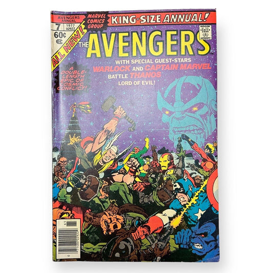 Avengers Annual #7 Marvel 1977 - 60Cents / 🔑 Comic (7.0-8.0 Grade)