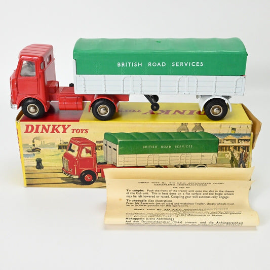 Dinky 914 Aec Articulated Lorry "British Road Services"