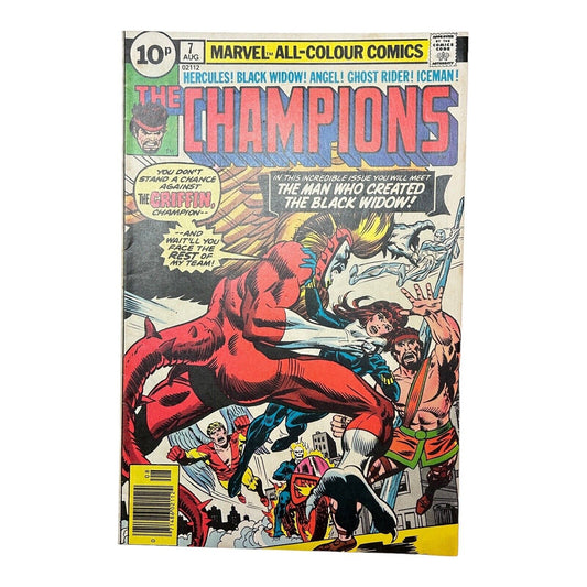 The Champions #7 Uk Price - Marvel 1976 (5-6.5 Grade)