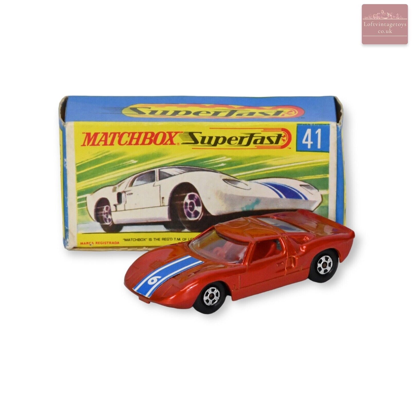 Matchbox Superfast No 41  Ford GT -  Copper Red