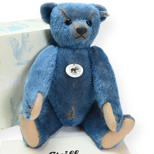 Steiff 1908 Replica Blue Mohair Teddy Bear - 403002