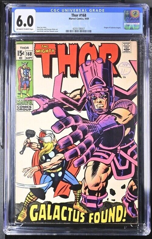 Thor #168 Marvel Comics 6/69 - CGC 6.0