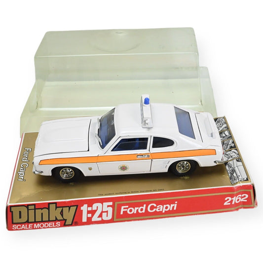 Dinky Toys 2253 Ford Capri Police Car 1:25 Scale on 2161 Plinth