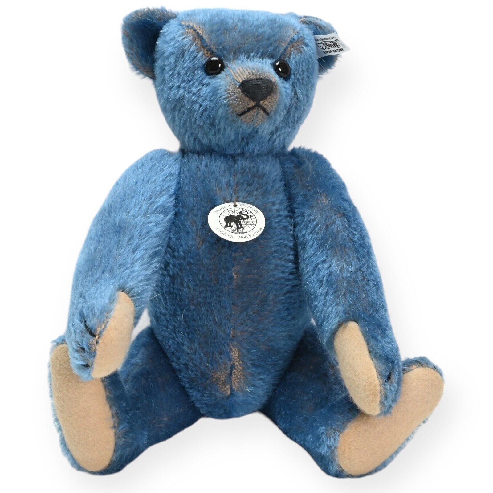 Steiff 1908 Replica Blue Mohair Teddy Bear - 403002