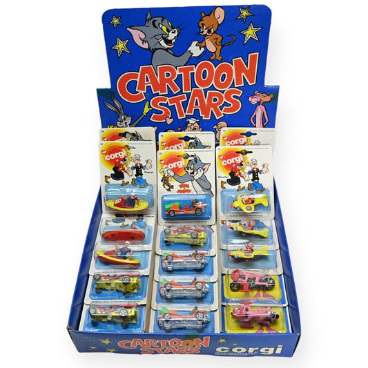 Corgi USA issue Cartoon Stars Shop Counter Display Trade Box * 38 items inside