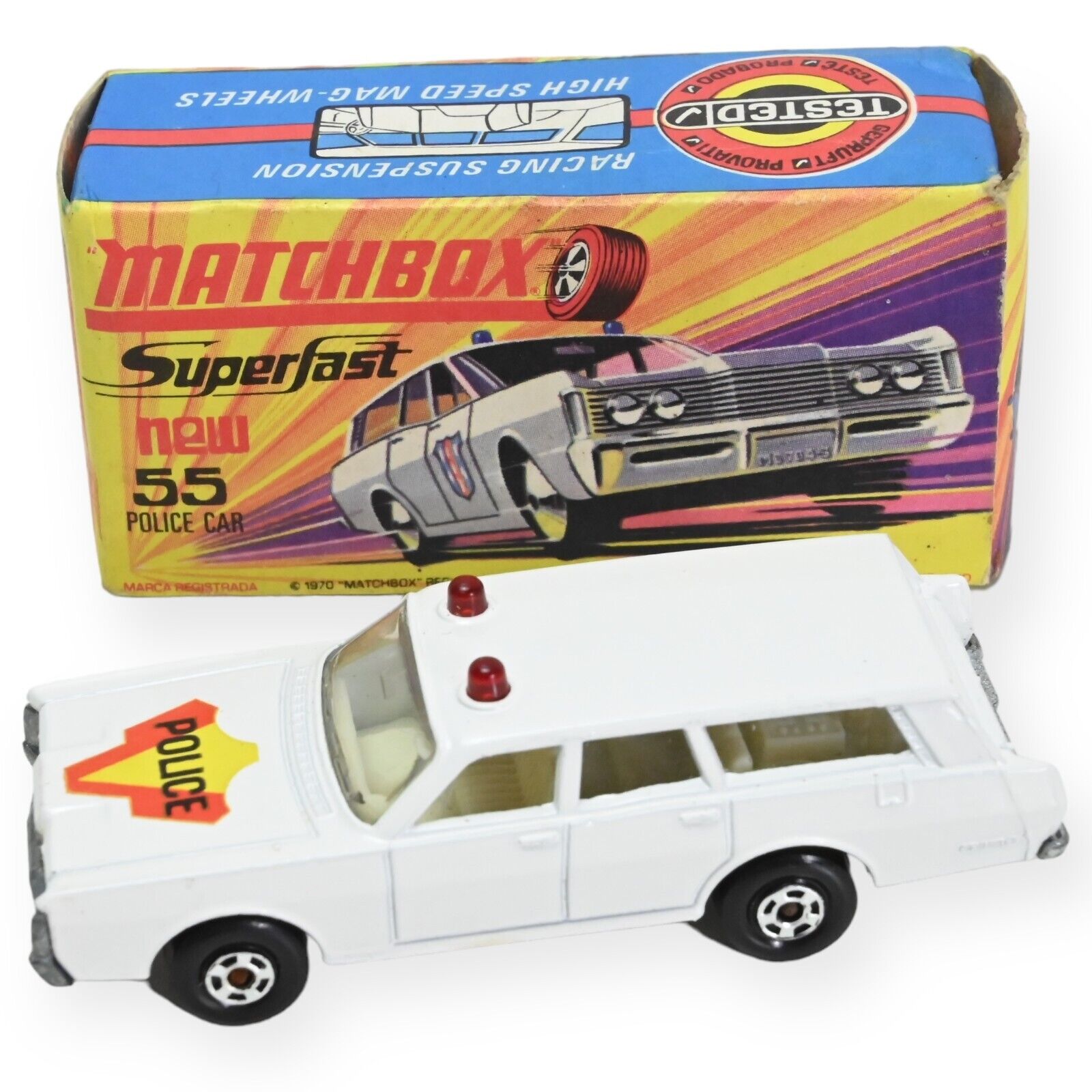 Matchbox 55 Superfast Mercury Police Car LoftVintageToys