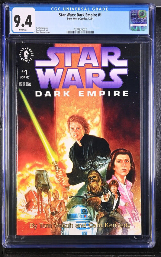 Star Wars Dark Empire #1 CGC 9.4 - 1991, Dark Horse Comics