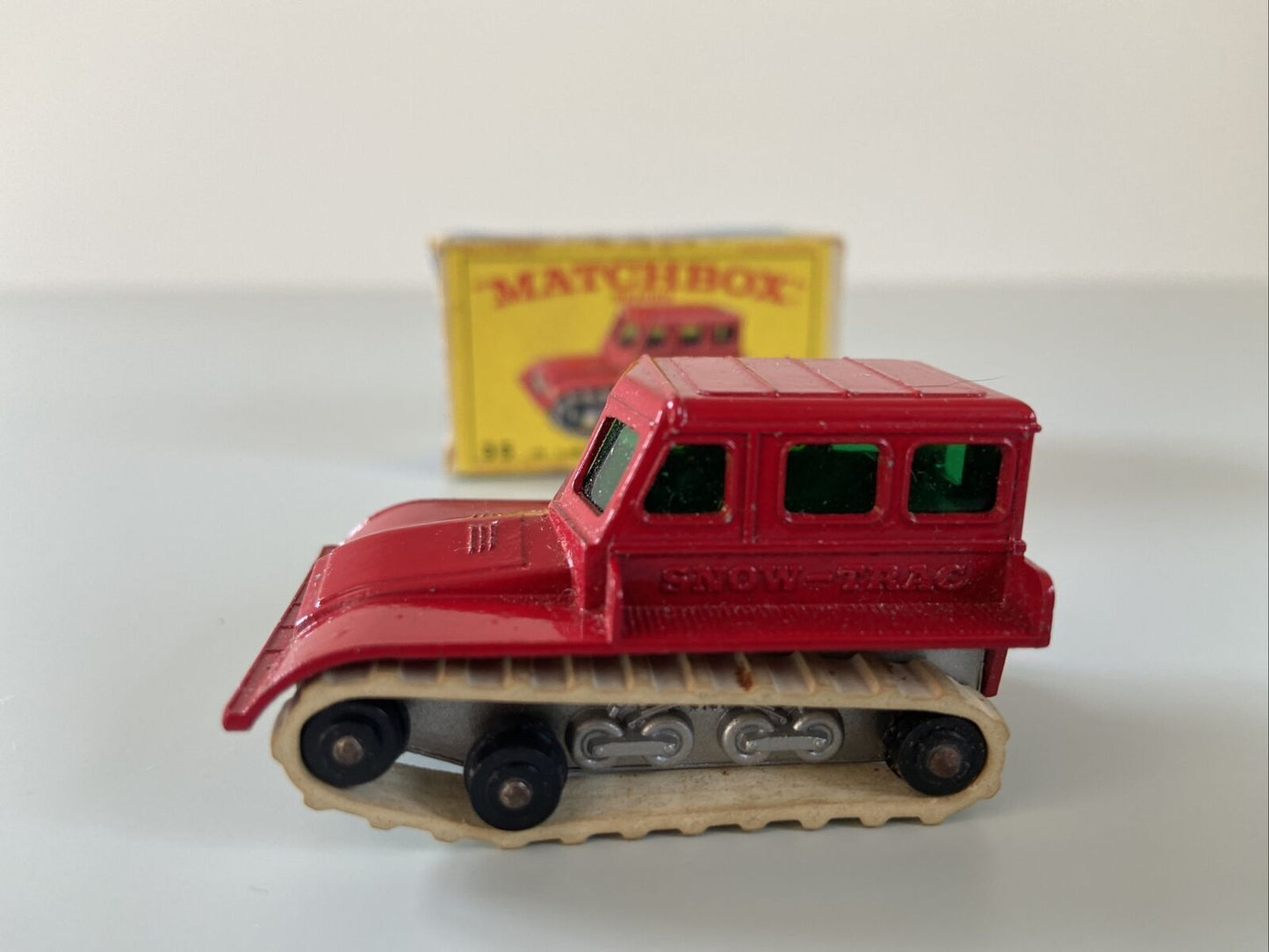 Matchbox 35 Snow Trac Cast Text Version In Original Box