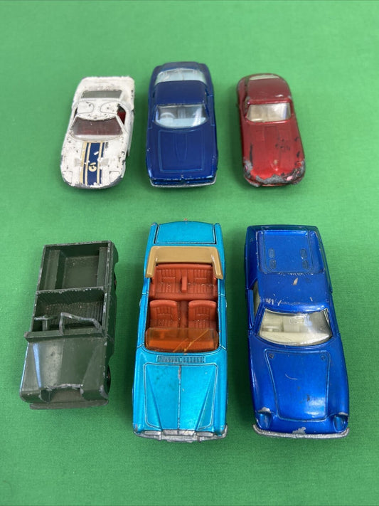 COLLECTION OF  6 MACHBOX/LESNEY CARS