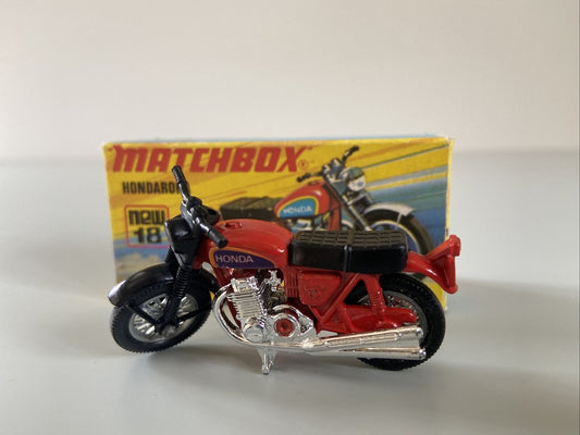 Matchbox No. 18 Hondarora Bike With Original Box - Mint Condition