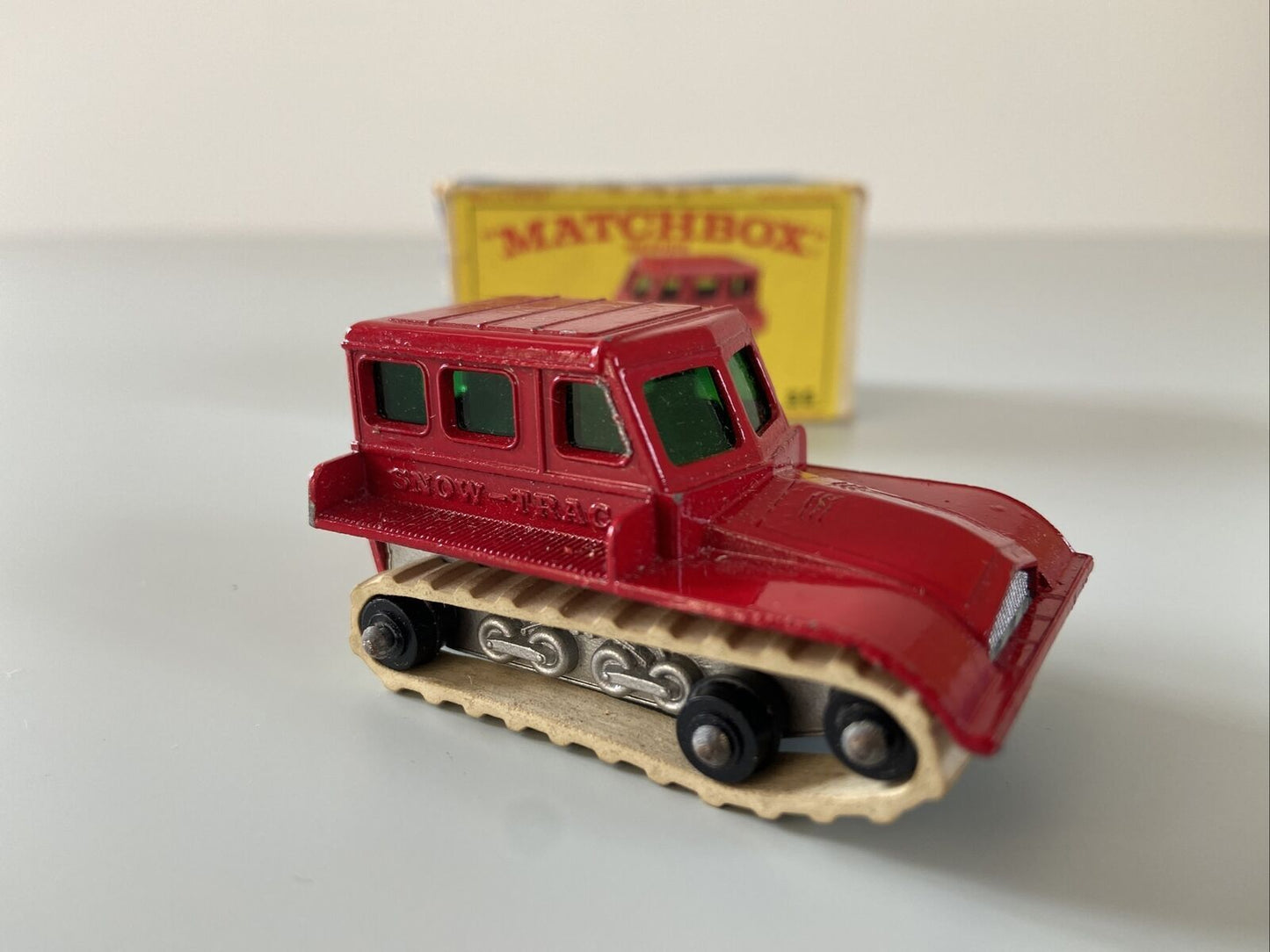 Matchbox 35 Snow Trac Cast Text Version In Original Box