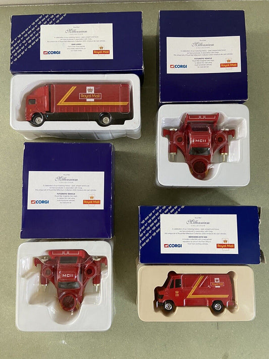 Corgi Royal Mail Millennium Collection * 4 Vehicles With Boxes