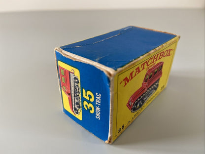 Matchbox 35 Snow Trac Cast Text Version In Original Box