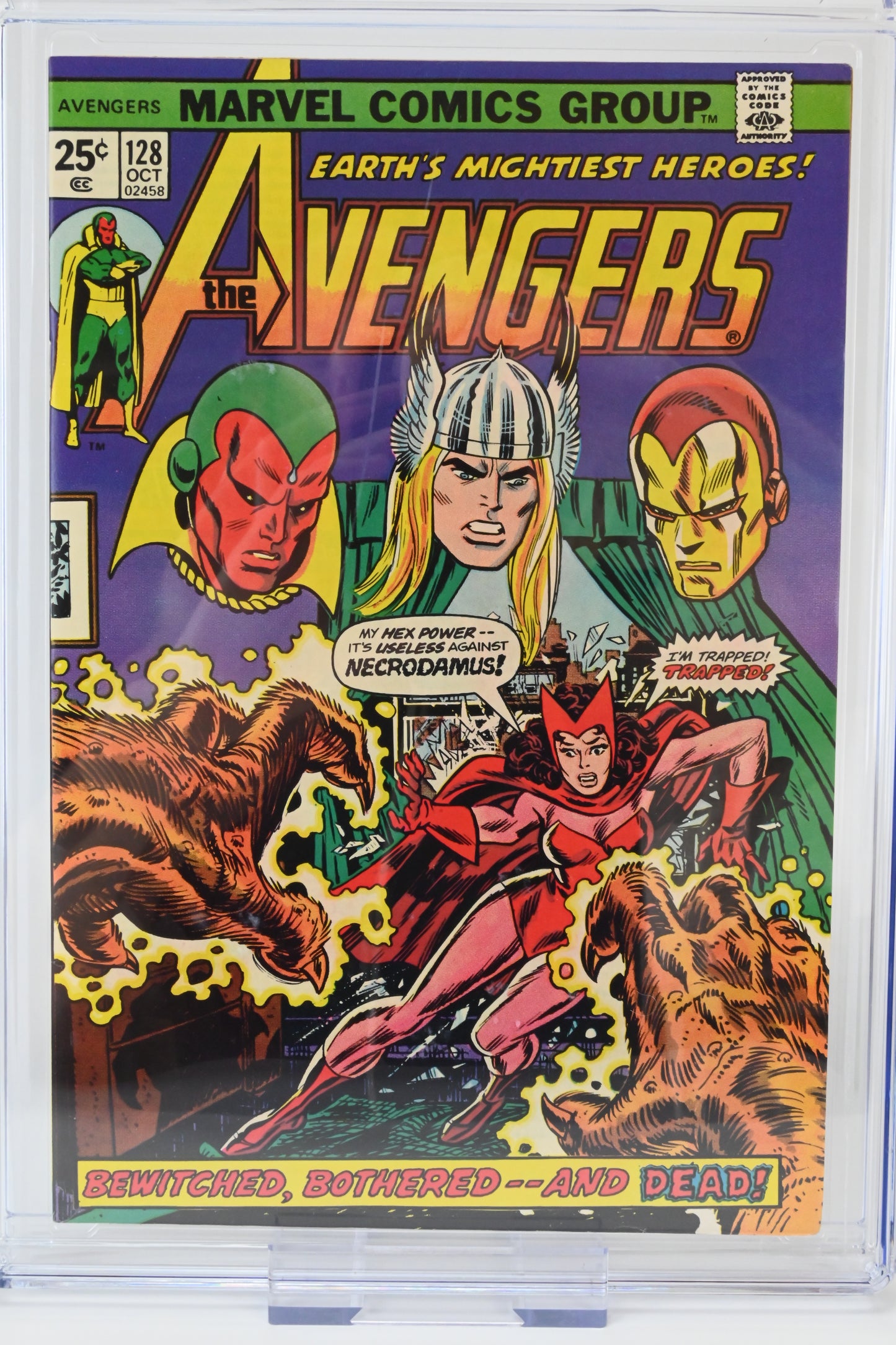 The Avengers #128 CGC 9.0 / 1974 - Marvel comics