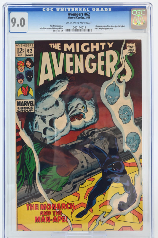 The Avengers #62 CGC 9.0 / 1969 - Marvel comics