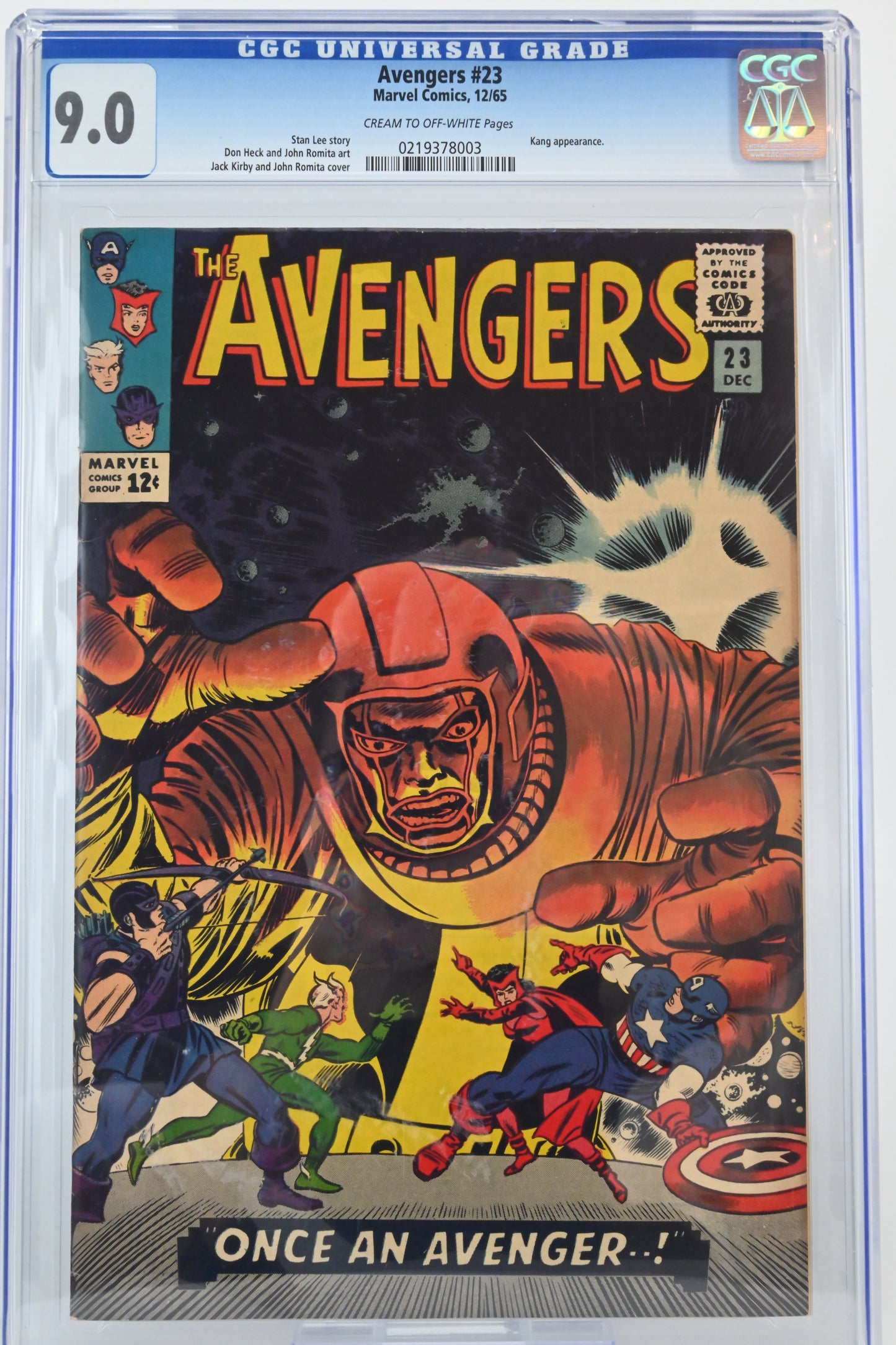 The Avengers #23 CGC 9.0 / 1965 - Marvel comics