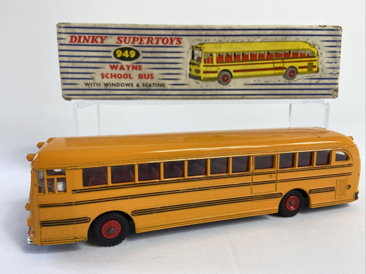 DINKY 949 WAYNE SCHOOL BUS RARE BLACK LINES IN ORIGINAL BOX