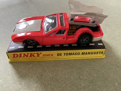 Dinky 187 De Tomaso Mangusta In Original Box