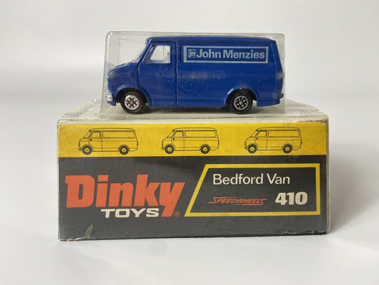 DINKY TOYS 410 BEDFORD VAN JOHN MENZIES WITH BUBBLE PACK