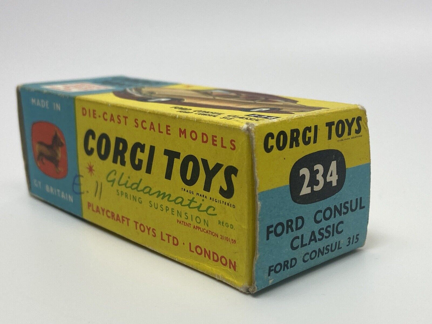 CORGI 234 FORD CONSUL CLASSIC IN EXCELLENT CLEAN ORIGINAL BOX